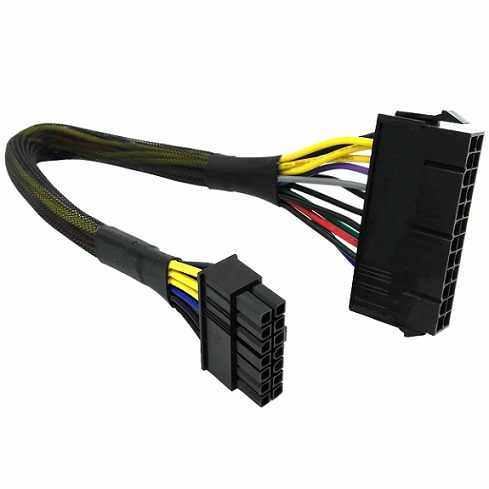 14 Pin ATX PSU Main Power Adapter Braided Sleeved Cable IBM svrs